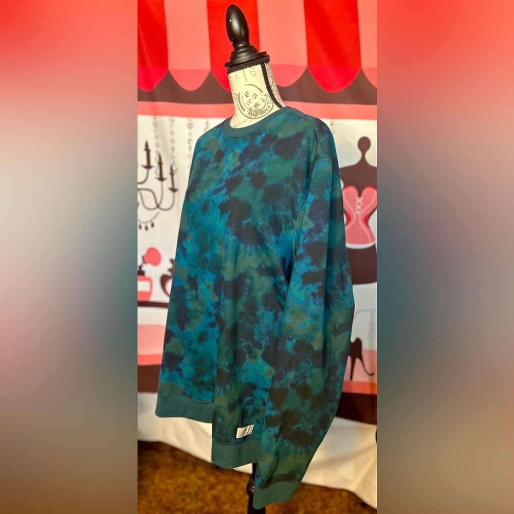 Eddie Bauer Men’s TXL Green Tie Dye Sweatshirt EUC!​​​ - Picture 2 of 7